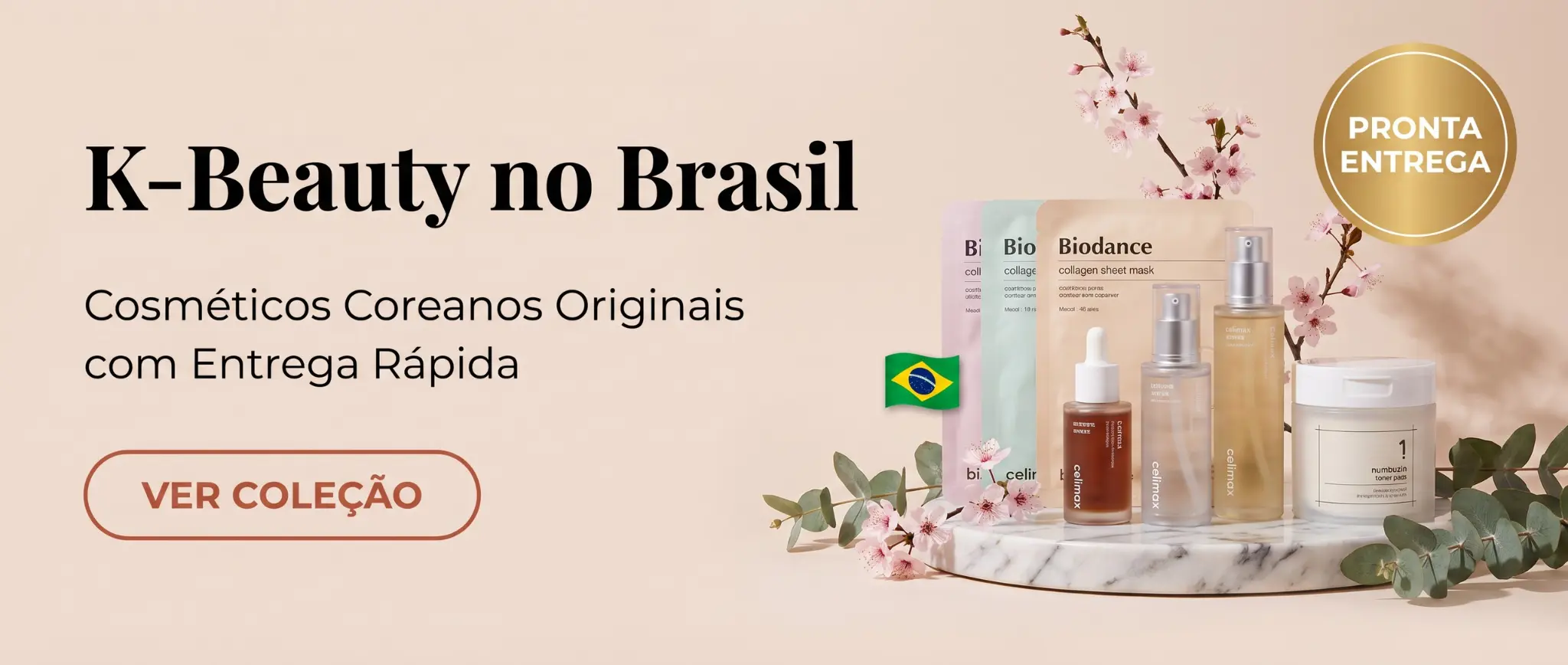 Banner K-Beauty no Brasil