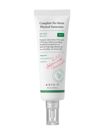 Complete No-Stress Physical Protetor Solar SPF 50+ PA++++ (V3) 50ml - AXIS - Y K-Beauty