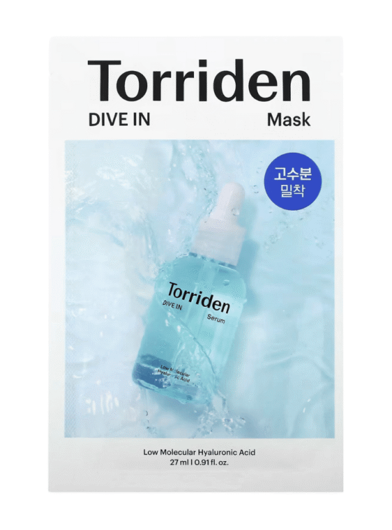 DIVE-IN Low Molecular Ácido Hialurônico Máscara - Torriden K-Beauty
