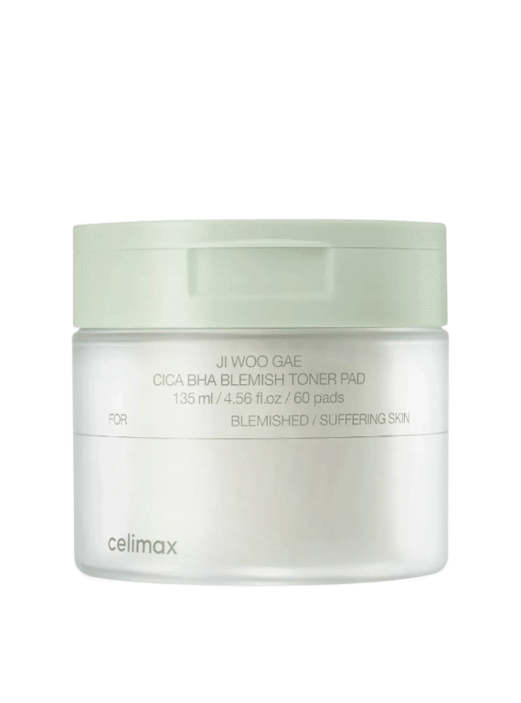 Ji Woo Gae Cica BHA Blemish Tônico Facial Almdeada (60 pads) - Celimax K-Beauty