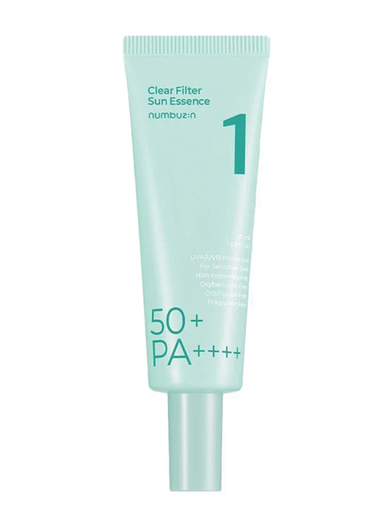 No.1 Clear Filtrar Sun Essência SPF50+ PA++++ 50ml - numbuzin K-Beauty