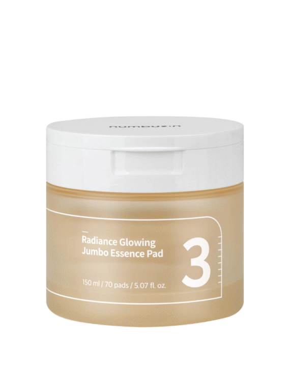 No.3 Radiance Glowing Jumbo Essência Almdeada 70 pads - numbuzin K-Beauty