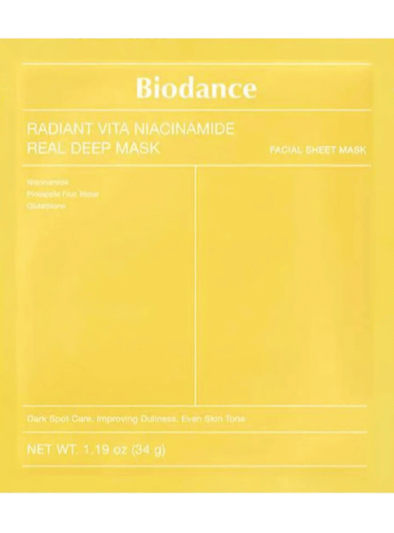 Radiant Vita Niacinamida Real Prdeundo Máscara - BIODANCE K-Beauty