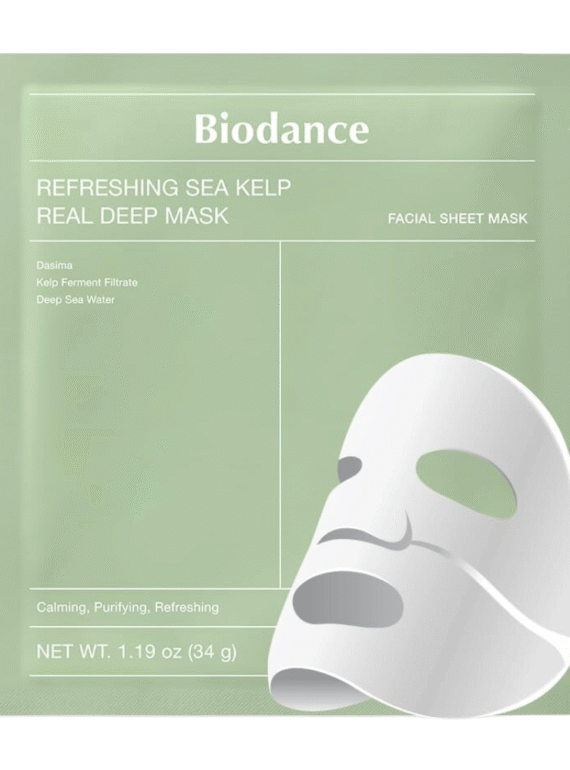 Refrescante Alga Marinha Real Prdeundo Máscara - BIODANCE K-Beauty