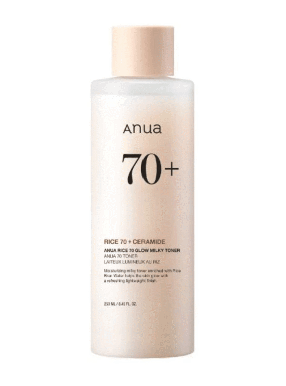 Rice 70 Glow Milky Tônico Facial 250ml - Anua K-Beauty
